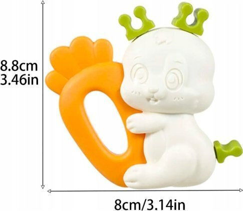 Babyono Beißring Zahnen Linderung mit Wasser BPA frei aus Silikon 4 Stück