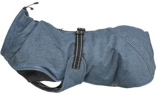 Lalazoo Dog Coat Fleece Waterproof Windproof Blue Large With Back Length 62 cm