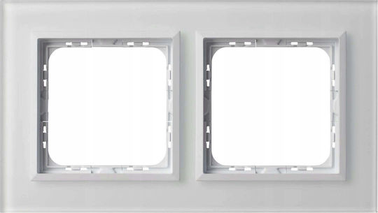 Ospel Wechselrahmen Für 2 Positionen Vertikale Platzierung In Weiß Farbe R-2RGC/78/00