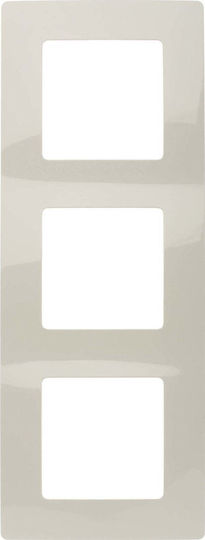 Legrand Niloe Wechselrahmen Für 3 Tastaturen Horizontale Platzierung In Beige Farbe 665013