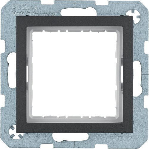 Hager Wechselrahmen 1 Position in Grau Farbe 14401606