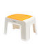 Hocker Für Das Wohnzimmer Kunststoff Orange 30x20x21cm