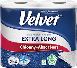 Velvet Χαρτί Κουζίνας 2 Φύλλων 2 Συσκευασίες Velvet Χαρτί Κουζίνας 2 Φύλλων 2 Συσκευασίες