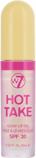 Hot Take Glow Масло За Устни SPF 30 Прозрачно W7