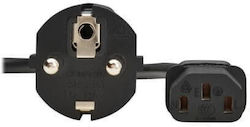 Eaton IEC C13 / Schuko - IEC C13 / Schuko Cable 2m Μαύρο P054-02M-EU