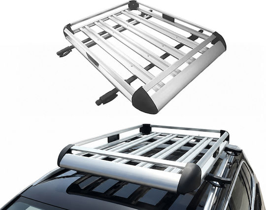 Juyee Aluminium Dachgepäckträger Doppel-Schiene 127x96cm Silber