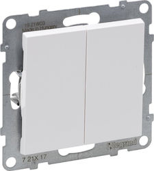 Legrand Бутон за звънец с рамка бяла 721117 Legrand Бутон за звънец с рамка бяла 721117