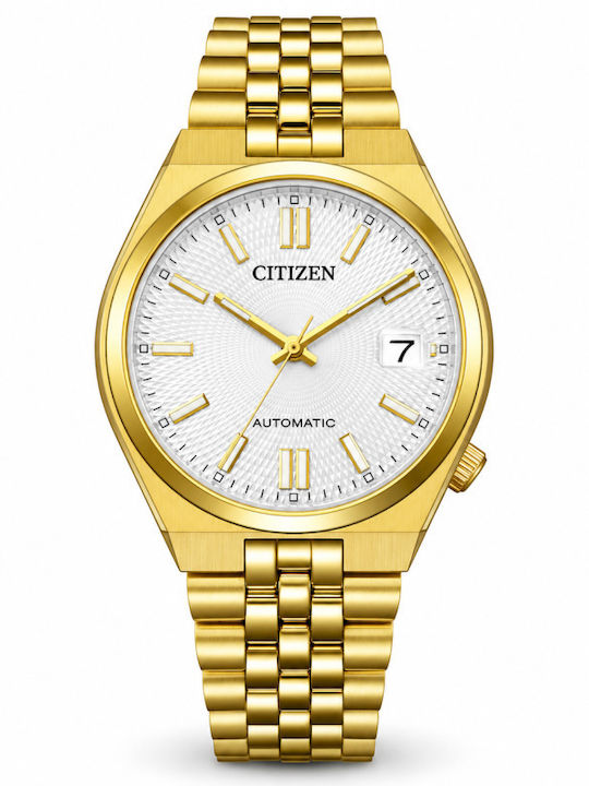 Citizen Men's Automatic Watch with Gold Stainless Steel Bracelet
