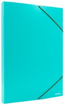 Metron File Box With Rubber Band 25 X 33 X 3 Cm Transparent Green