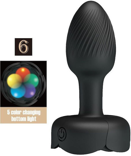 Pretty Love Anal Plug mit Vibration Schwarz