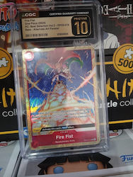 Cgc Pristine 10 Fire Fist One Piece (2024) PC: Best Selection Vol.2 - OP05-019 Rare - Alternate Art Parallel (EN)