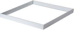 Монтажна Рамка Led Панел Adtr-s 6060 W 600x600x45 Сглобена Бяла 27616