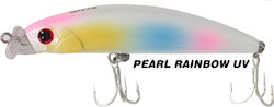 Ryuji King Mullet 90f Momeli Artificiale Peștișor (Minnow) 9cm/15g Pearl Curcubeu Uv