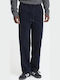 Men's Elastic Loose Fit Blue Trousers