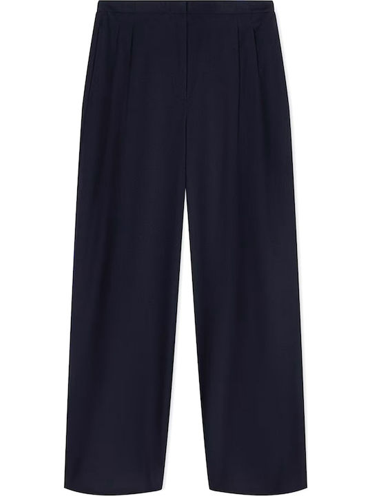 Damen Stoffhose Navy Blau