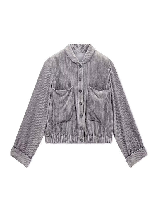 Emporio Armani Jachetă de damă pentru iarnă Stone Grey