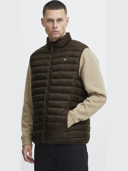 Blend Sleeveless Jacket Brown