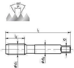 Fanar Handgewindebohrer und Gewindeschneider 1/8 Zoll 2 Stück Fanar Handgewindebohrer und Gewindeschneider 1/8 Zoll 2 Stück