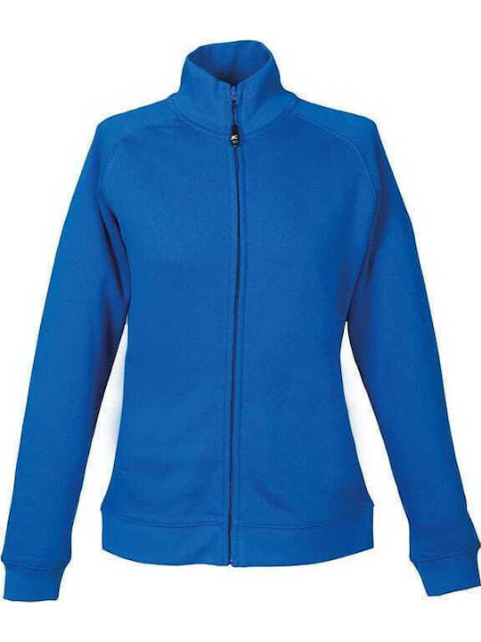 Damen Sweatshirt Strickjacke Blau Rüa