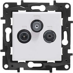 Legrand Πρίζα Κεραίας Τερματική σε Λευκό χρώμα 863180B Legrand Πρίζα Κεραίας Τερματική σε Λευκό χρώμα 863180B
