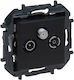 Legrand Niloe TV-Antennensteckdose Terminal in Schwarz Farbe 863579B