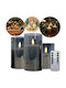 Decorative Lamp Warm White Wax 3pcs 7.5x7.5cm