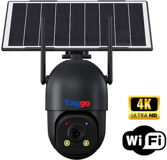 Taggo Stil true IP Cameră de Supraveghere Wi-Fi 4K Impermeabilă cu Baterie, Comunicare Bidirecțională și Obiectiv de 3.6mm