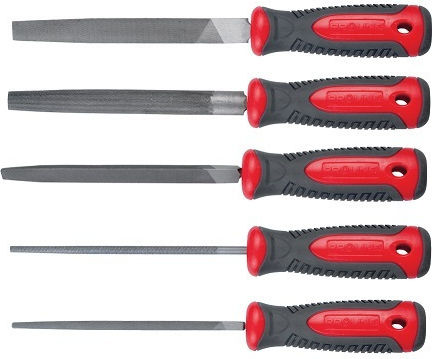 Pro-line Set Handfeilen Schlossmacher 20cm 5 Stücke Rutschfeste Griff Tpr 32265
