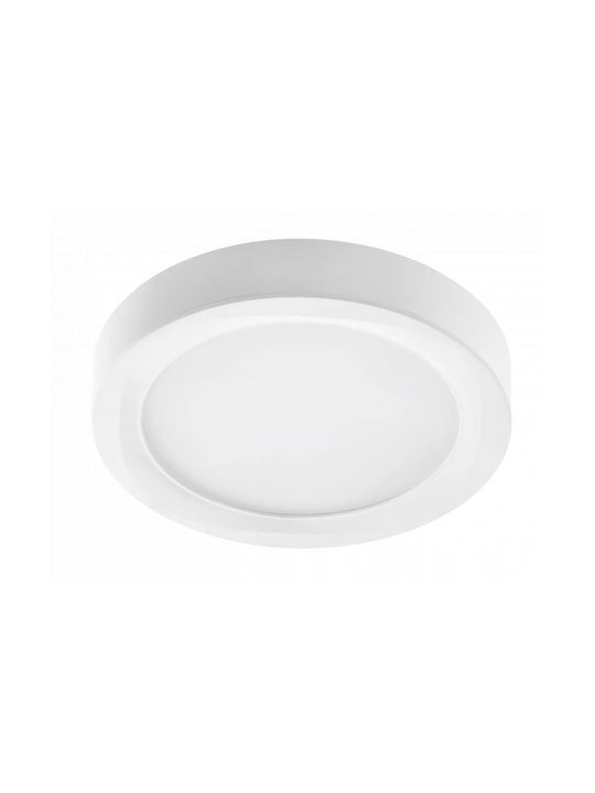 Gtv Louis Spot Rotund De Tavan Cu LED Încorporat Și Lumină Alb Natural Alb