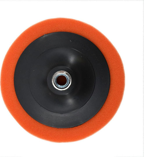 Awtools Polierscheibe 125mm Orange Schwamm M14 Mittlere