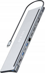 Bounn USB-C Docking Station με HDMI/DisplayPort 4K PD Ethernet (JL-CZ12) Bounn USB-C Docking Station με HDMI/DisplayPort 4K PD Ethernet (JL-CZ12)