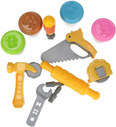 Mega Creative Σετ Πλαστοζυμαράκι Πλαστελίνης Tools με 4 Χρώματα για 3+ Ετών