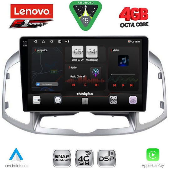 Lenovo Автомобилна Аудио Система за Chevrolet Captiva 2012-2018 (Bluetooth/USB/Wi-Fi/GPS/Apple CarPlay/Android Auto) с Touch Screen 10"