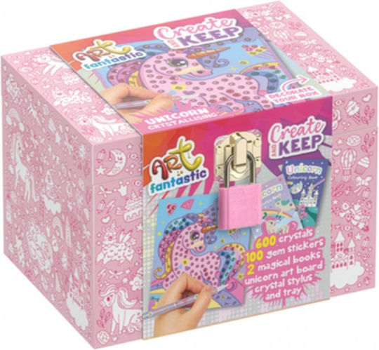 Art Fantastic Create And Keep Box Unicorns Sparkle Box