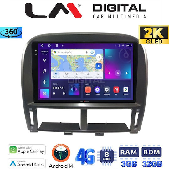 LM Digital Car Audio System for Lexus LS 2000> 2006 Bluetooth USB WiFi GPS Apple CarPlay Android Auto