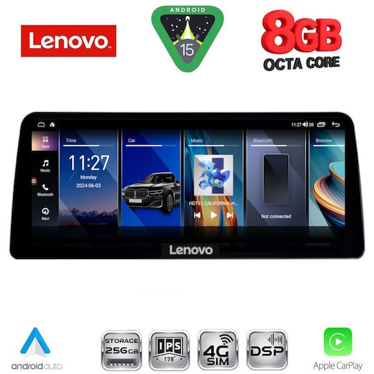 Lenovo Sistem Audio Auto Pentru BMW Seria 3 2018-2023 Bluetooth USB Wi-Fi GPS Apple CarPlay Android Auto Cu Ecran Tactil 12.3"