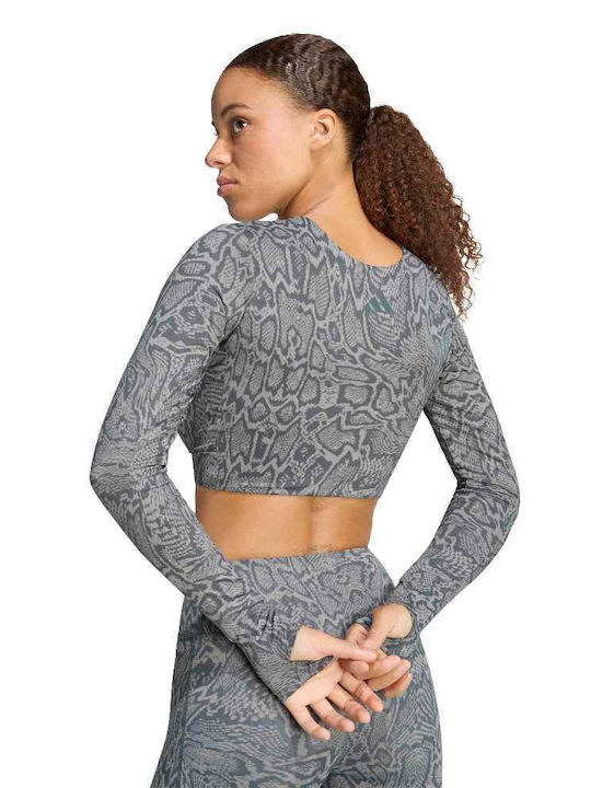 adidas Aop Μπλούζα Ασημί