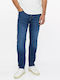 Mauro Ανδρικό Παντελόνι Τζιν Regular Tapered Fit Dark Blue