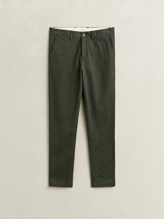 Gant Pantaloni Barbati Chino Elastic Slim Fit V...