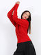 Damen Pullover Rot
