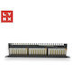 Lynx Cs Lynx Patch Panel 19 Zoll 24 Anschlüsse Stp Cat6a 50µ Abgeschirmt Schwarze