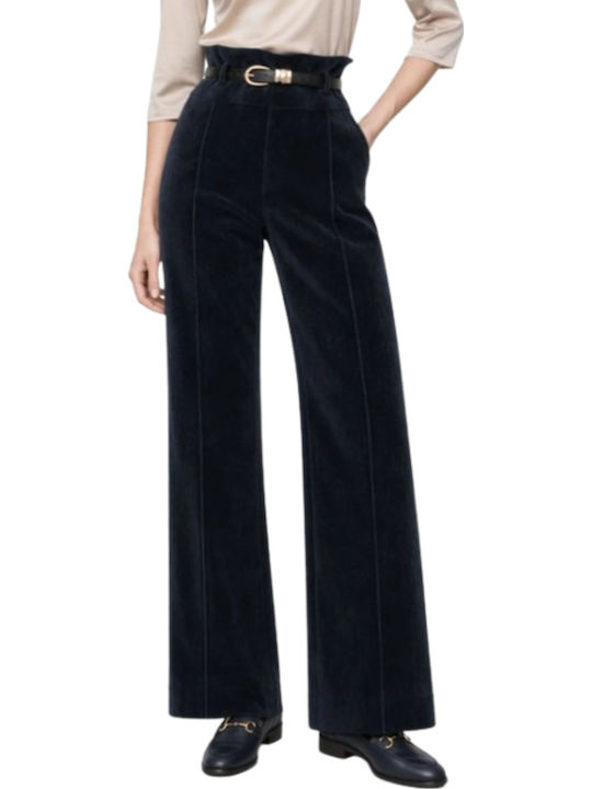 Women's Fabric Trousers Blue
