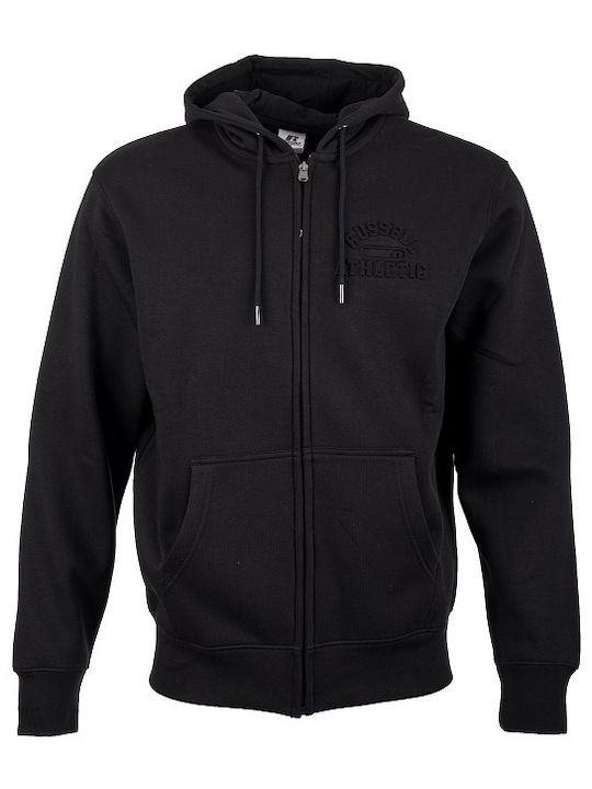 Russell Athletic Hooded Black Cardigan
