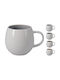 Koopman Cană Ceramică Albă 400ml
