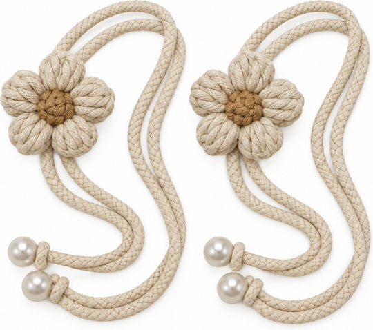 Krawatten-Rücken Magnetisch Beige 2 Stück