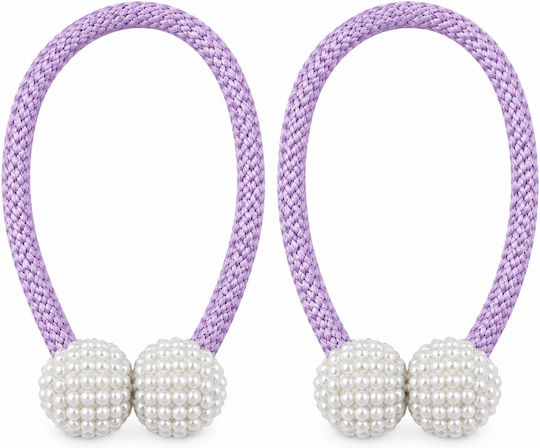 Magnetic Purple Tie-Back 2 Pieces