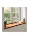 Windows 2 Pcs Brown 100 X 40 X 2 Cm Solid Oak Wood 42050003 Brown