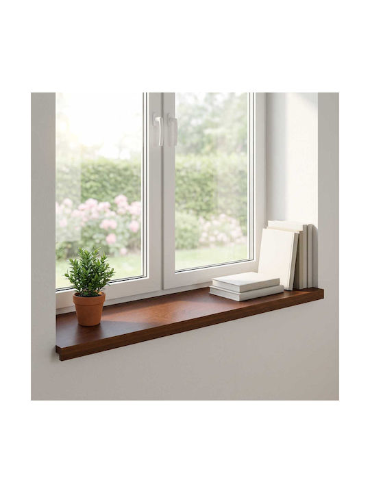 Windows 2 Pcs Dark Brown 100 X 40 X 2 Cm Solid ...