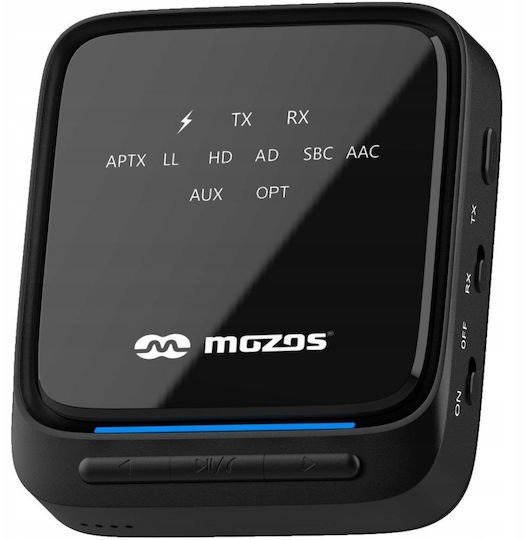 Mozos Bluetooth 5.2 Приемник / Предавател с Изходни Портове Optical / USB и Микрофон