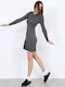 Sommer Mini Damenkleid Grau